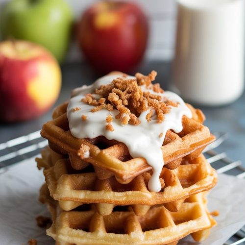 Apple Fritter Waffle Donuts Recipe