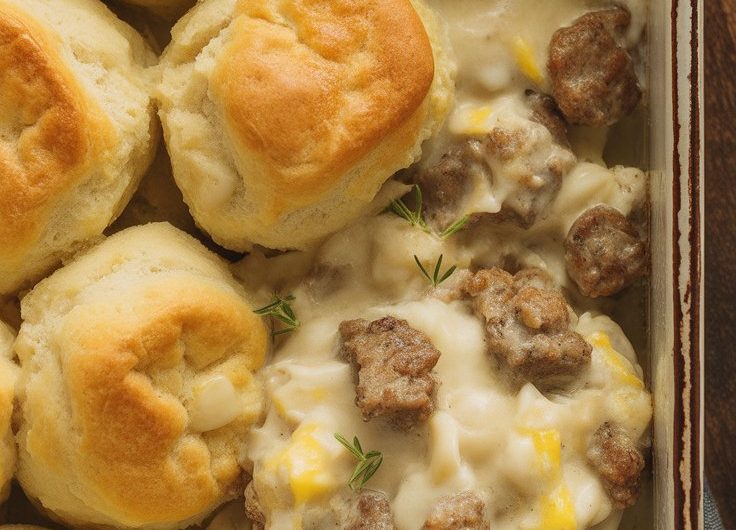 Biscuits and Gravy Casserole