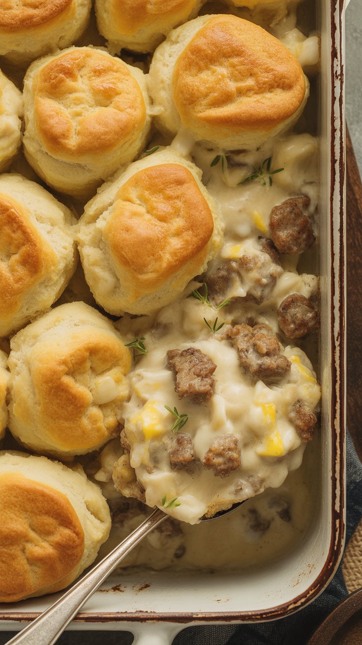 Biscuits and Gravy Casserole recipe