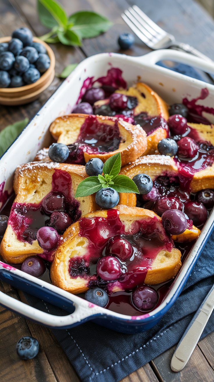 Blueberry French Toast Casserole Recipe