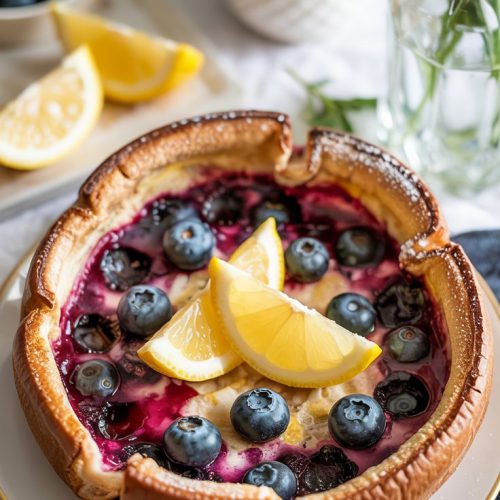 Blueberry Lemon Dutch Baby