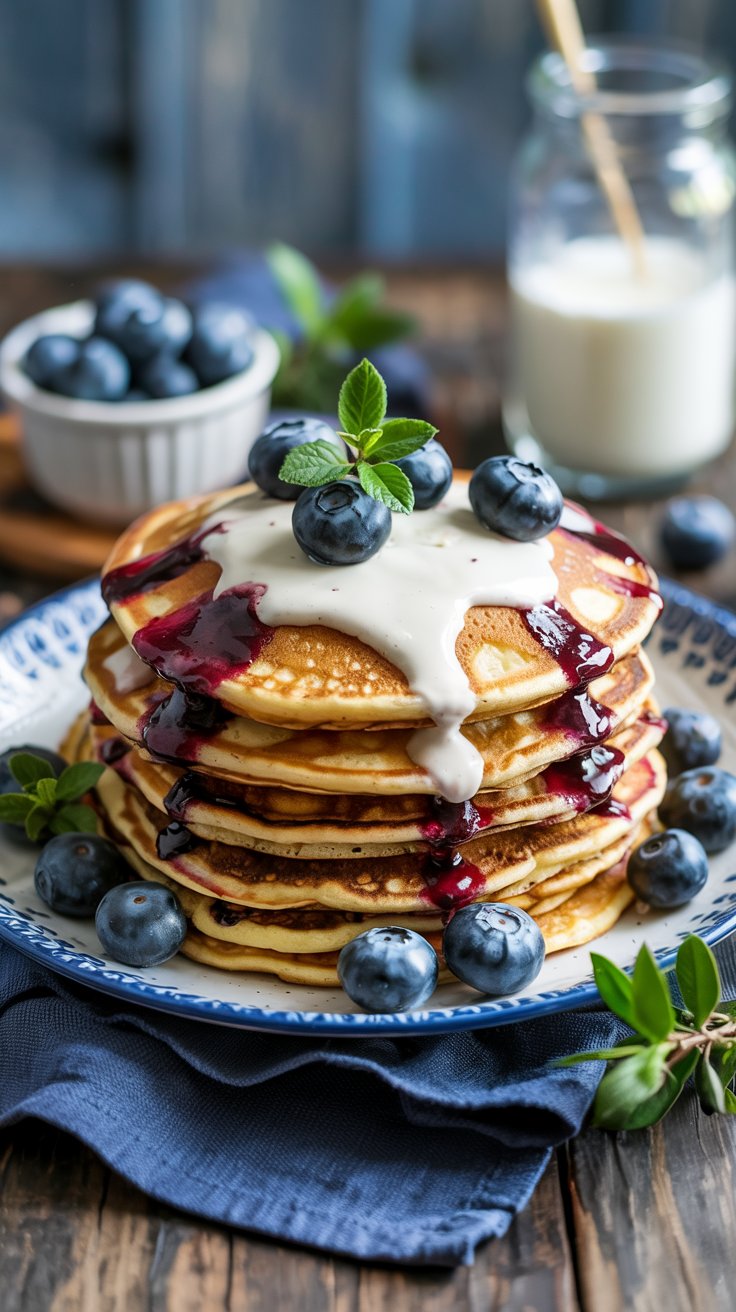Buttermilk Blueberry Pancakes