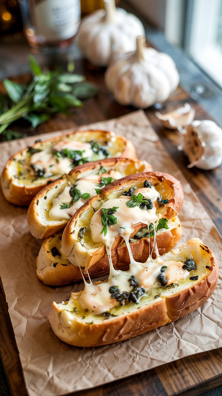 Cheesy Garlic Bread Recipe