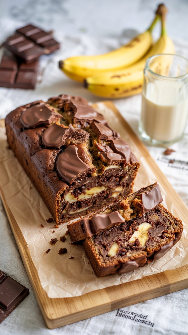 Chocolate Banana Bread Recipe