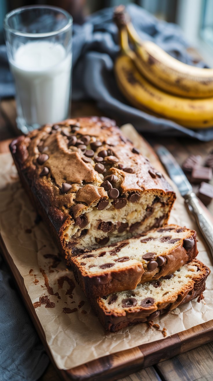 Chocolate Chip Banana Bread Recipe