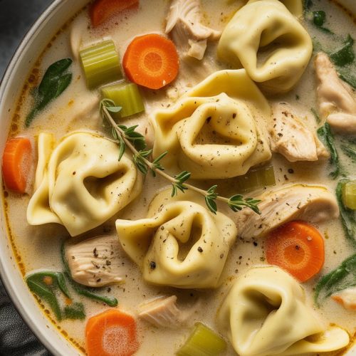 Creamy Chicken Tortellini Soup recipe