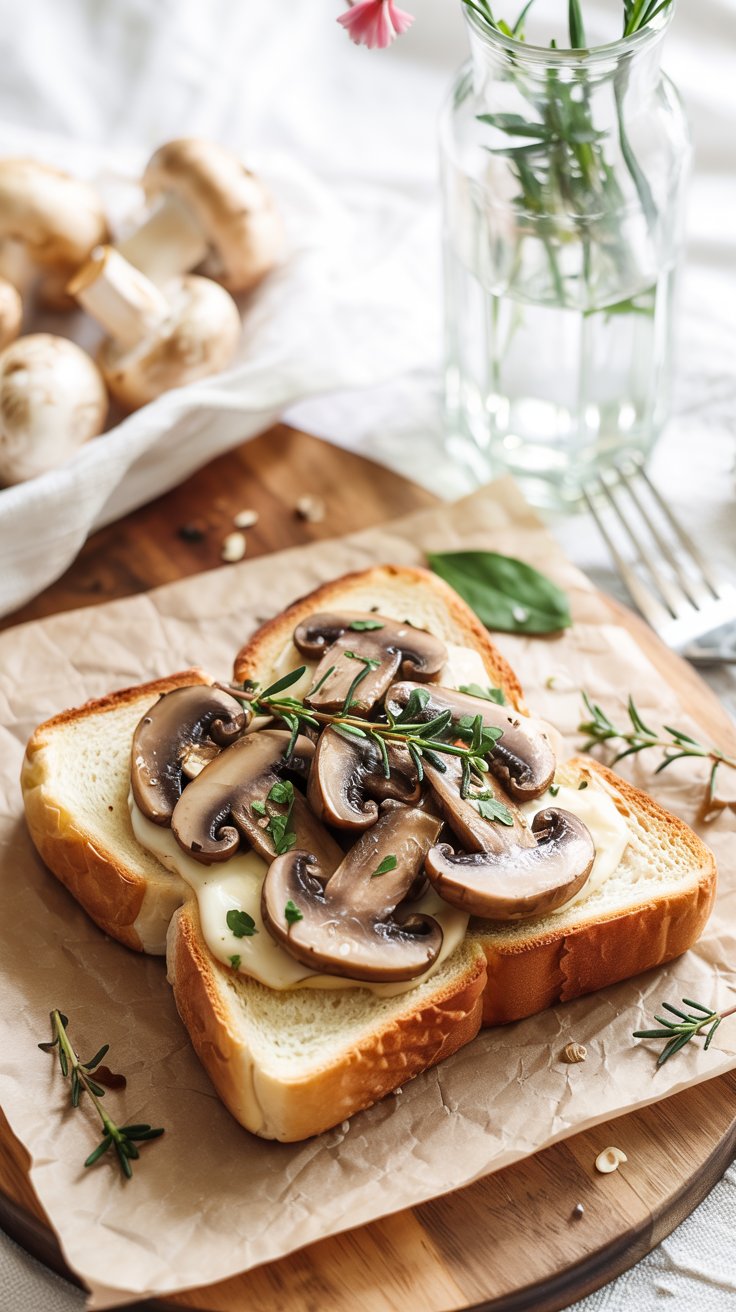 Creamy Mushroom Toast Recipe