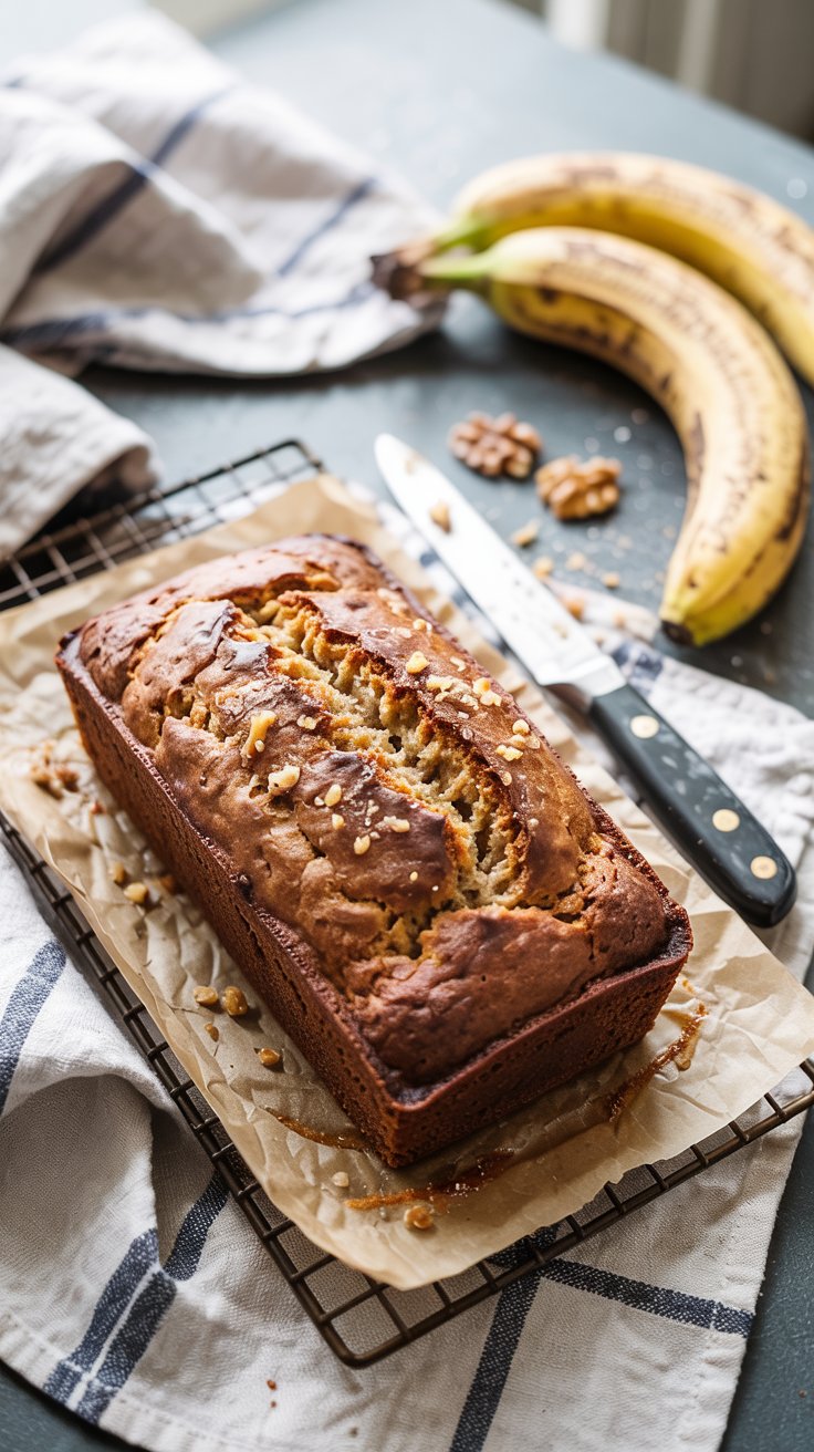 Eggless Banana Bread