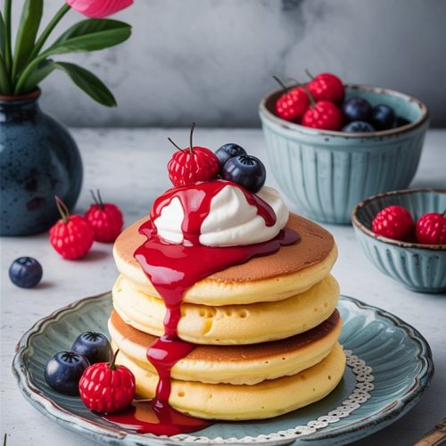 Fluffy Japanese Soufflé Pancakes Recipe