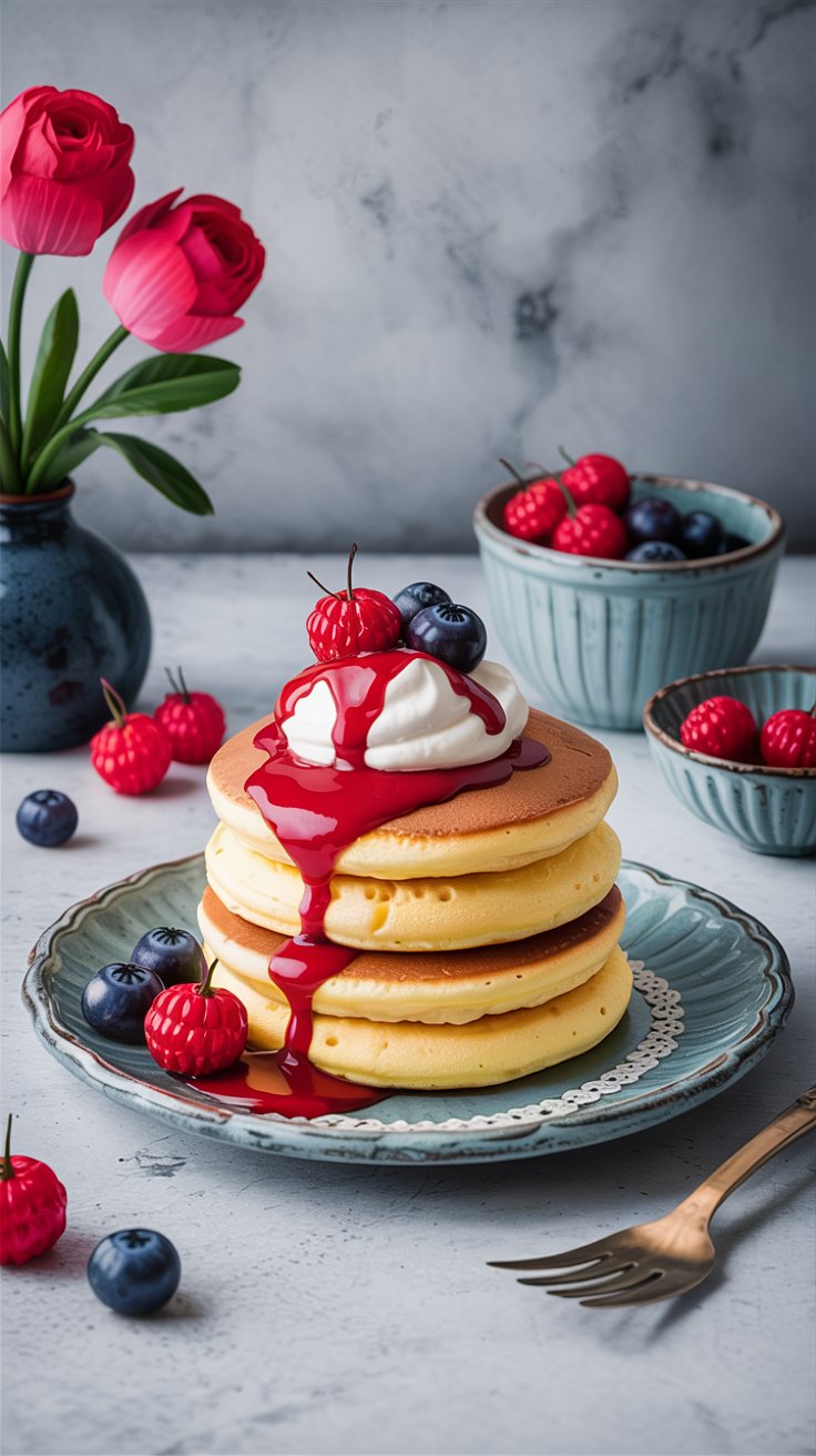Fluffy Japanese Soufflé Pancakes Recipe