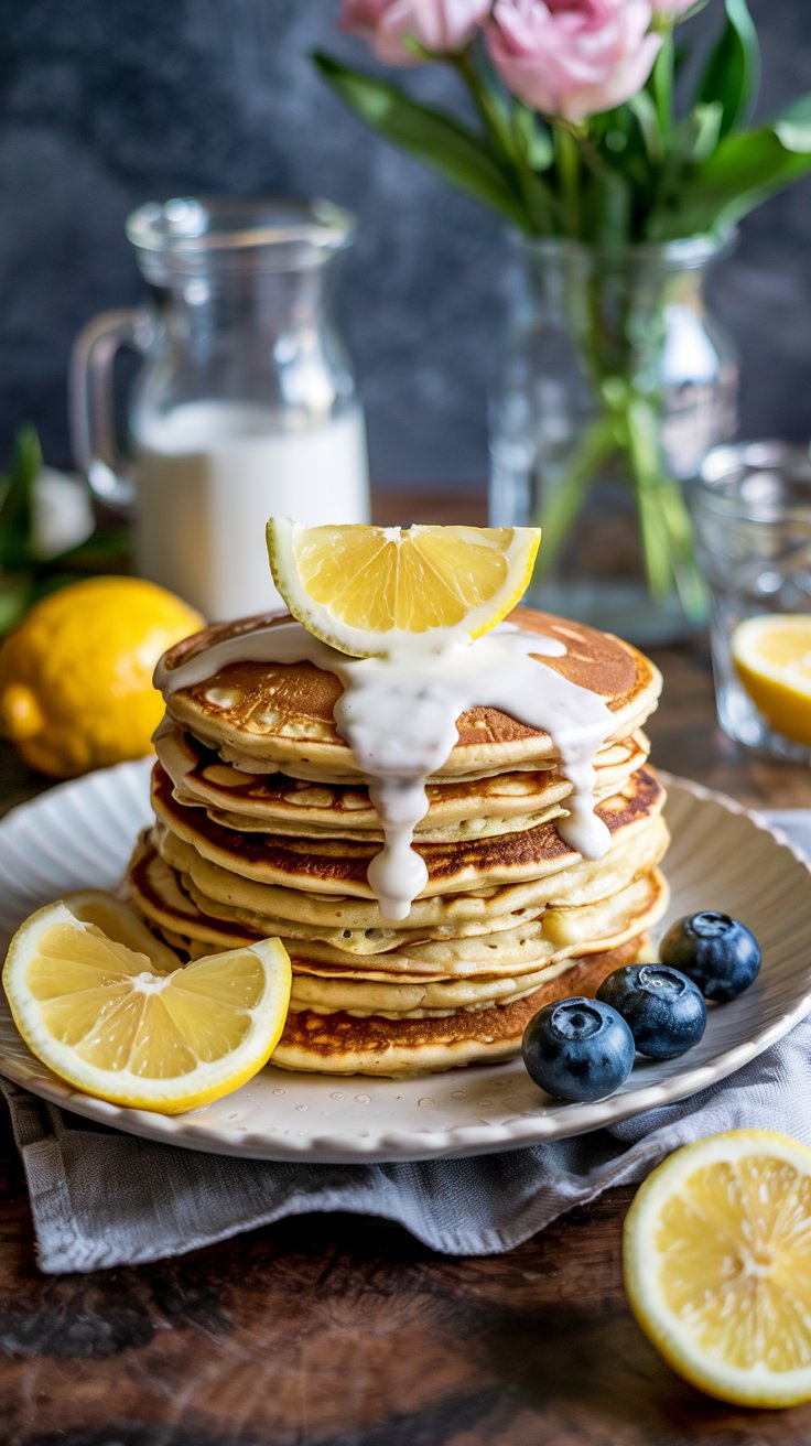 Fluffy Lemon Ricotta Pancakes Recipe