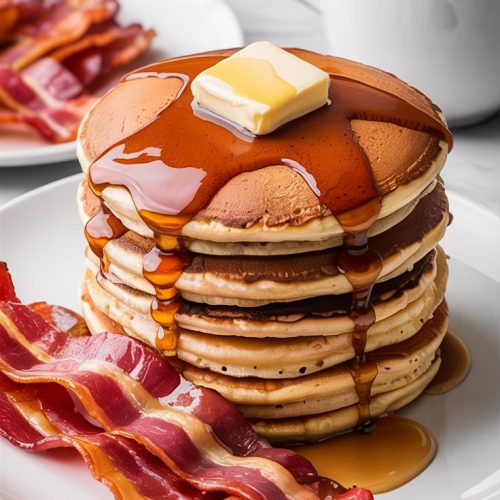 Pancakes and bacon Recipe