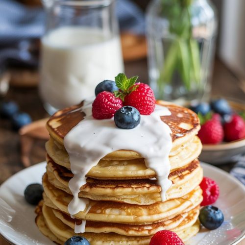 Pancakes with Greek Yogurt