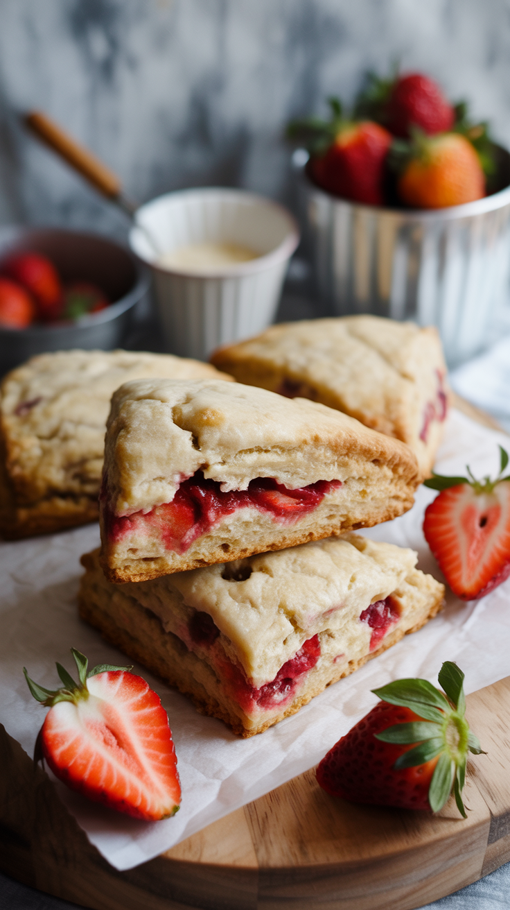 Strawberry Scones