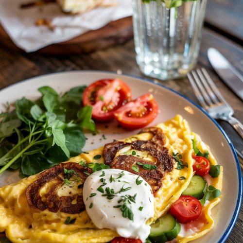 Veggie Omelette with Cheese Recipe