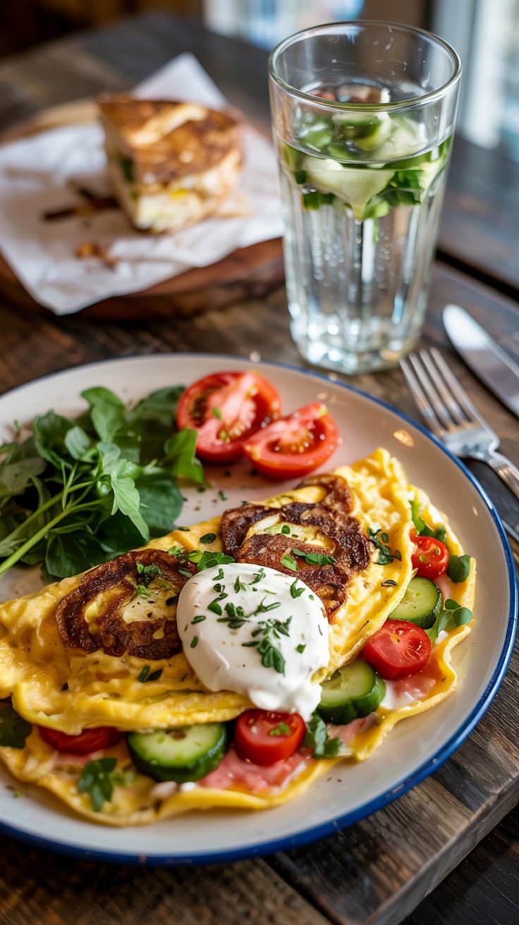 Veggie Omelette with Cheese Recipe