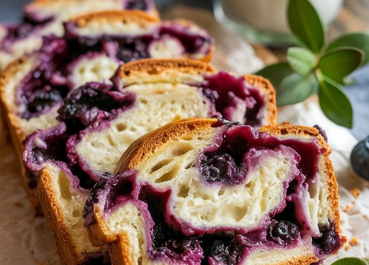 Blueberry Cream Cheese Bread