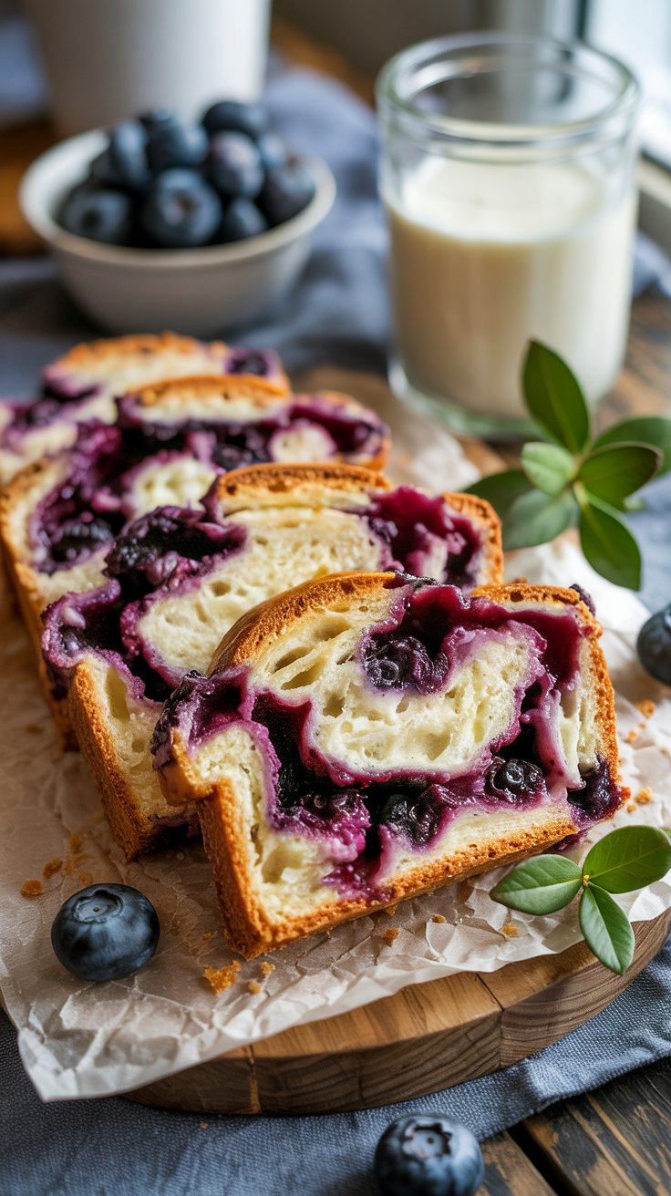 Blueberry Cream Cheese Bread recipe