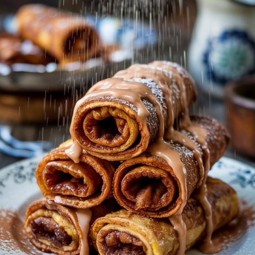Cinnamon Sugar French Toast Roll-Ups recipe