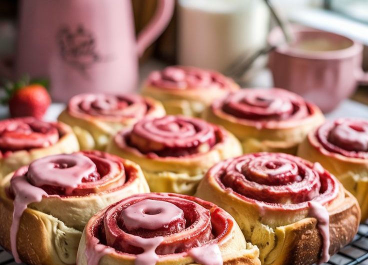 Strawberry Cinnamon Rolls