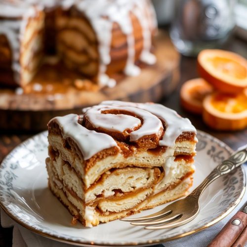 Sweet Potato Cinnamon Roll Cake recipe