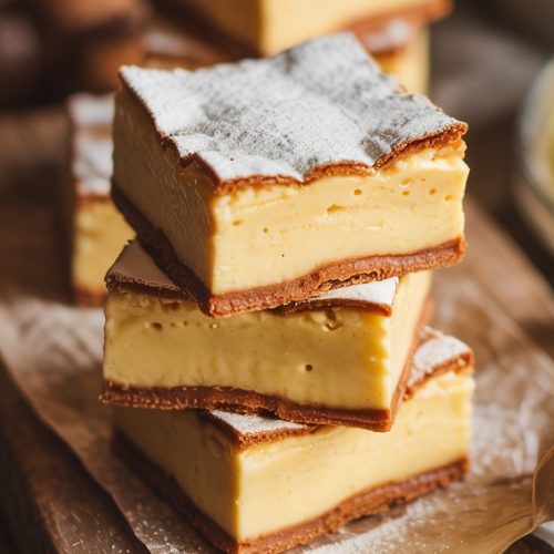 Vanilla Custard Cream Squares recipe