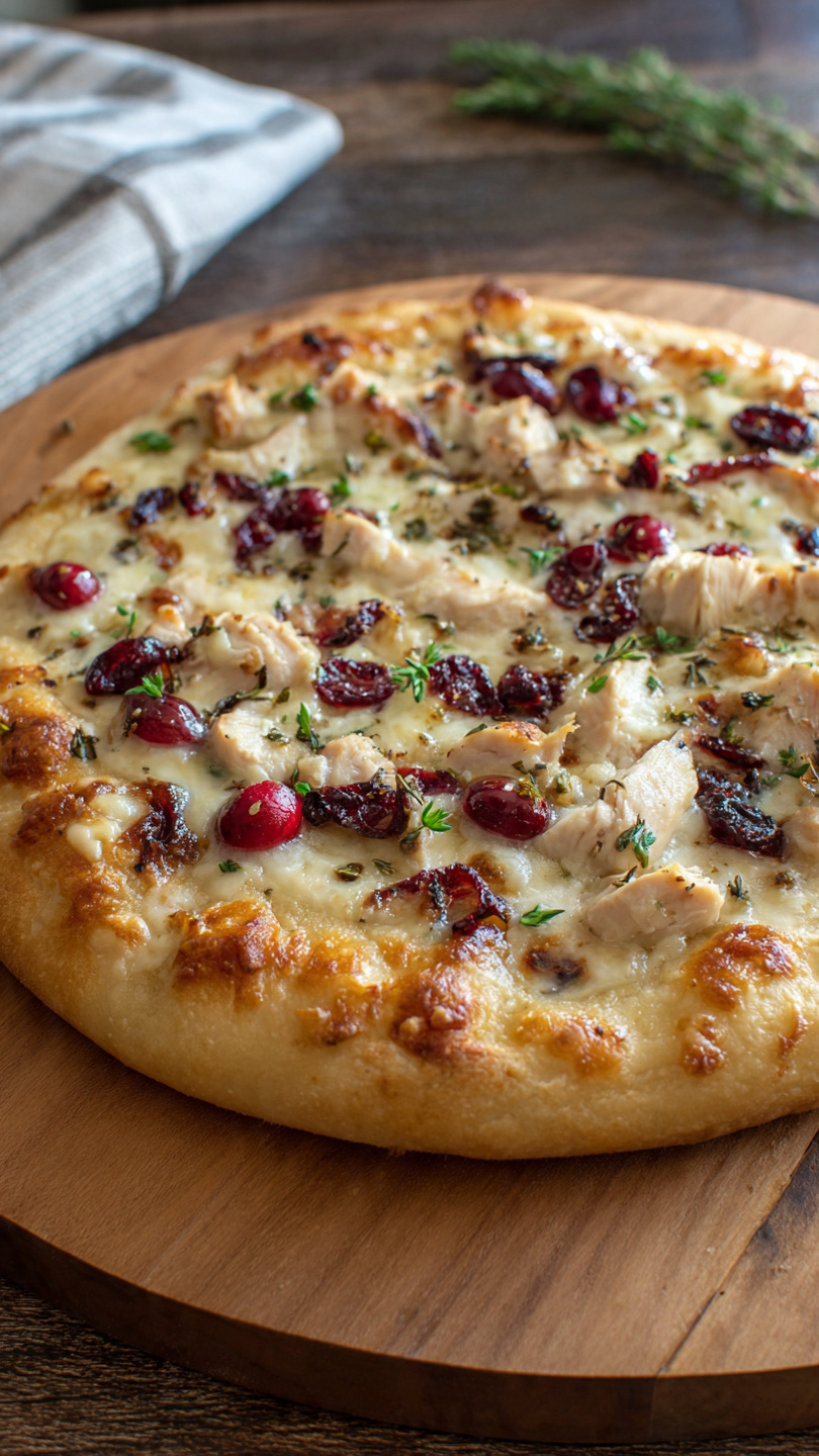 Cranberry Chicken And Brie Pizza