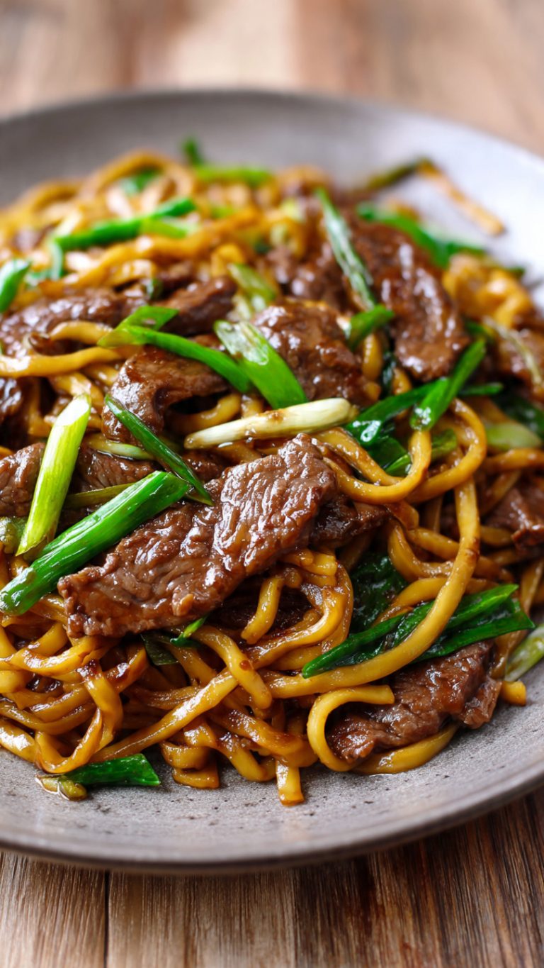 Mongolian Beef Noodles