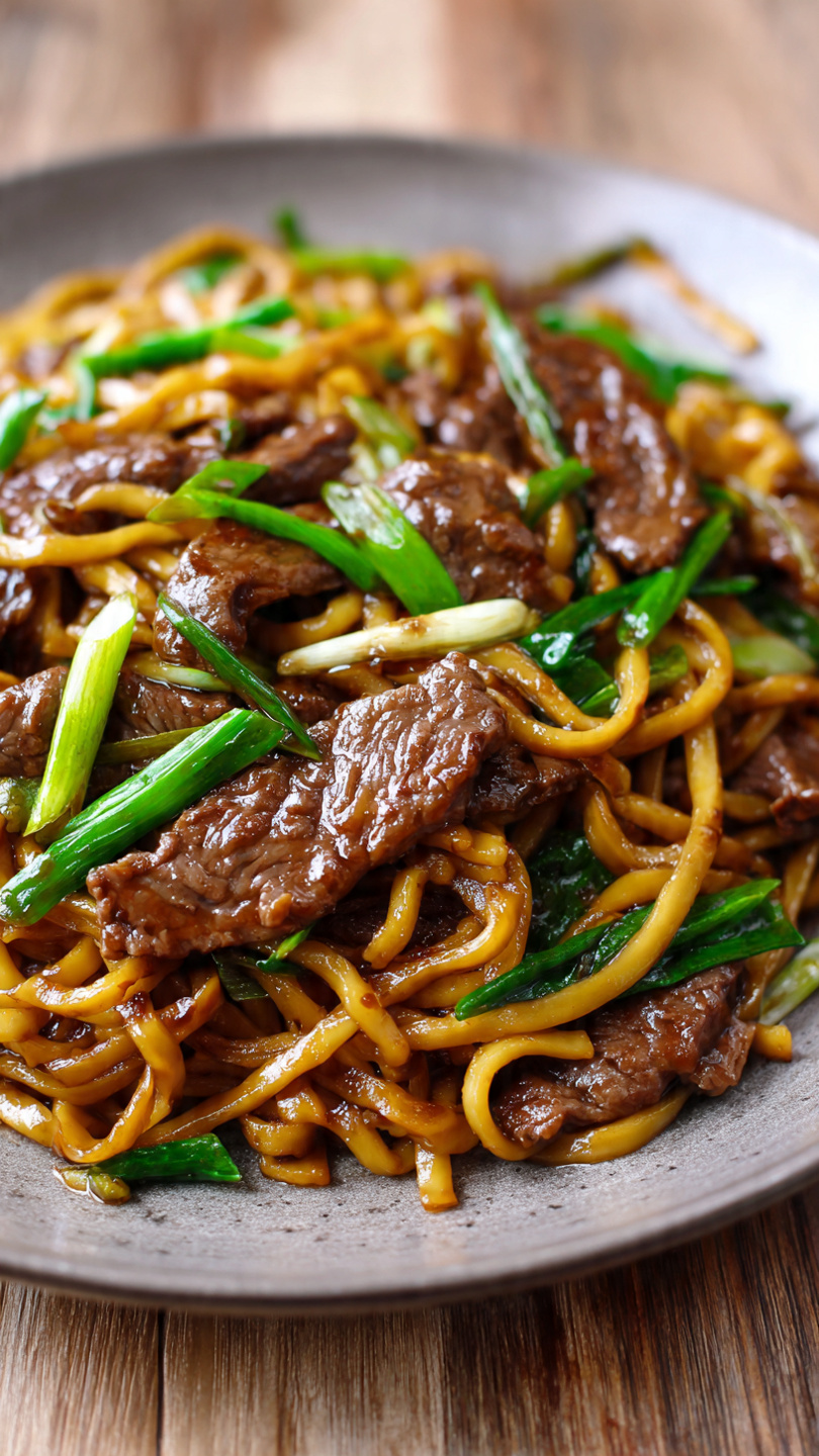 Mongolian Beef Noodles