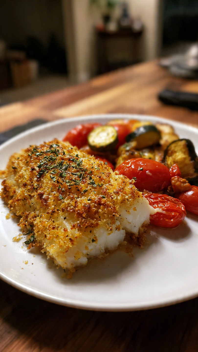 Parmesan Crusted Cod