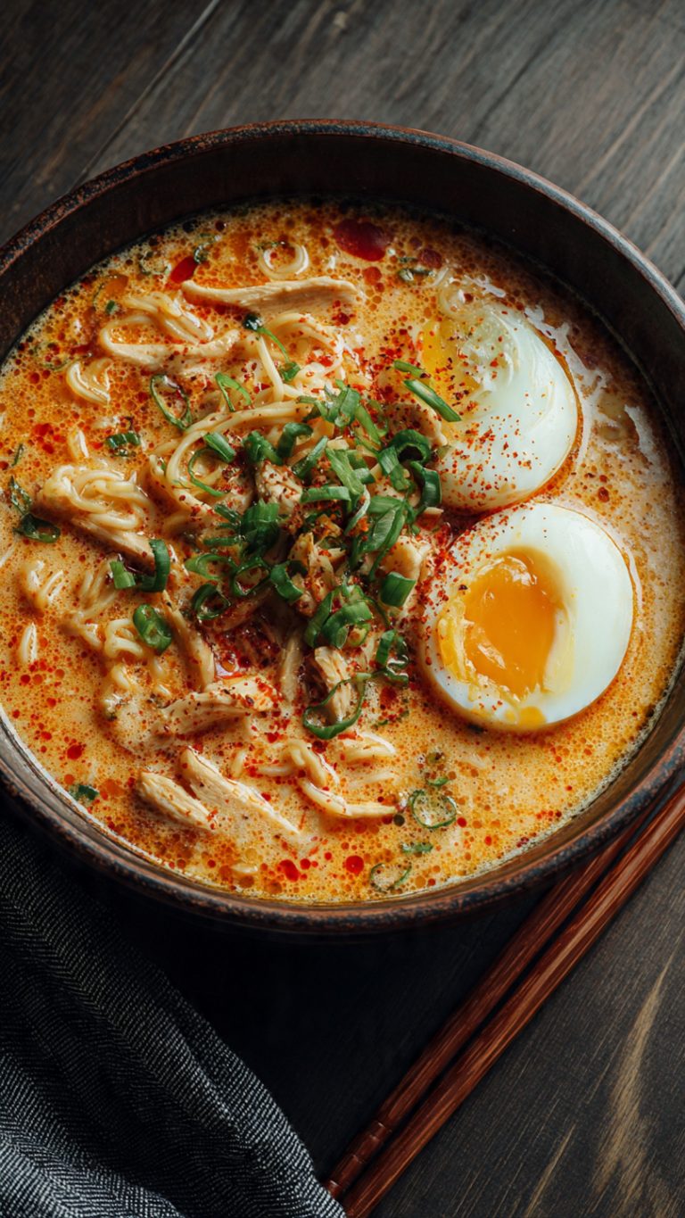 Spicy And Creamy Chicken Ramen
